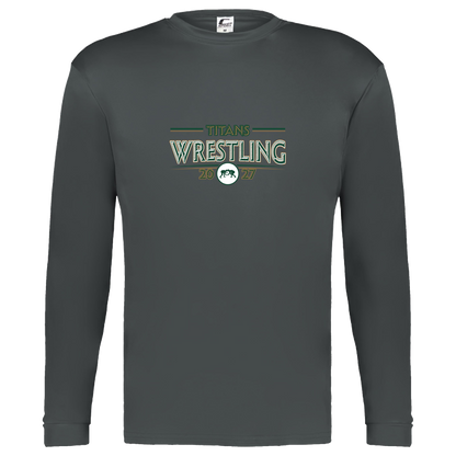 tc-titans-retro-takedown-c2-kids-performance-long-sleeve-tee — Graphite — Front — source sha256 2a385981dd6e50996b88d5b5ef44ba5bab140a9070fa40dd131a601131be0b6f — Color position 2