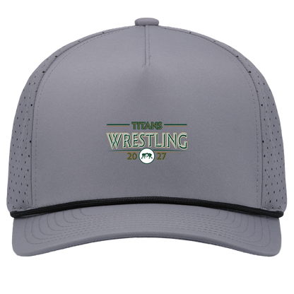 tc-titans-retro-takedown-pacific-headwear-weekender-perforated-snapback-cap — Graphite/Black — Front — source sha256 3239d643f4f8883d6a0f83188eb42efa405d50fff7987a9b8f4ff1dd9a7a7baa — Color position 3