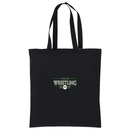 tc-titans-retro-takedown-port-authority-core-cotton-tote — Deep Black — Front — source sha256 3bfea3822cd4a669bb892691463281800f3f8029a88a8300aa932eec349c7c73 — Color position 1