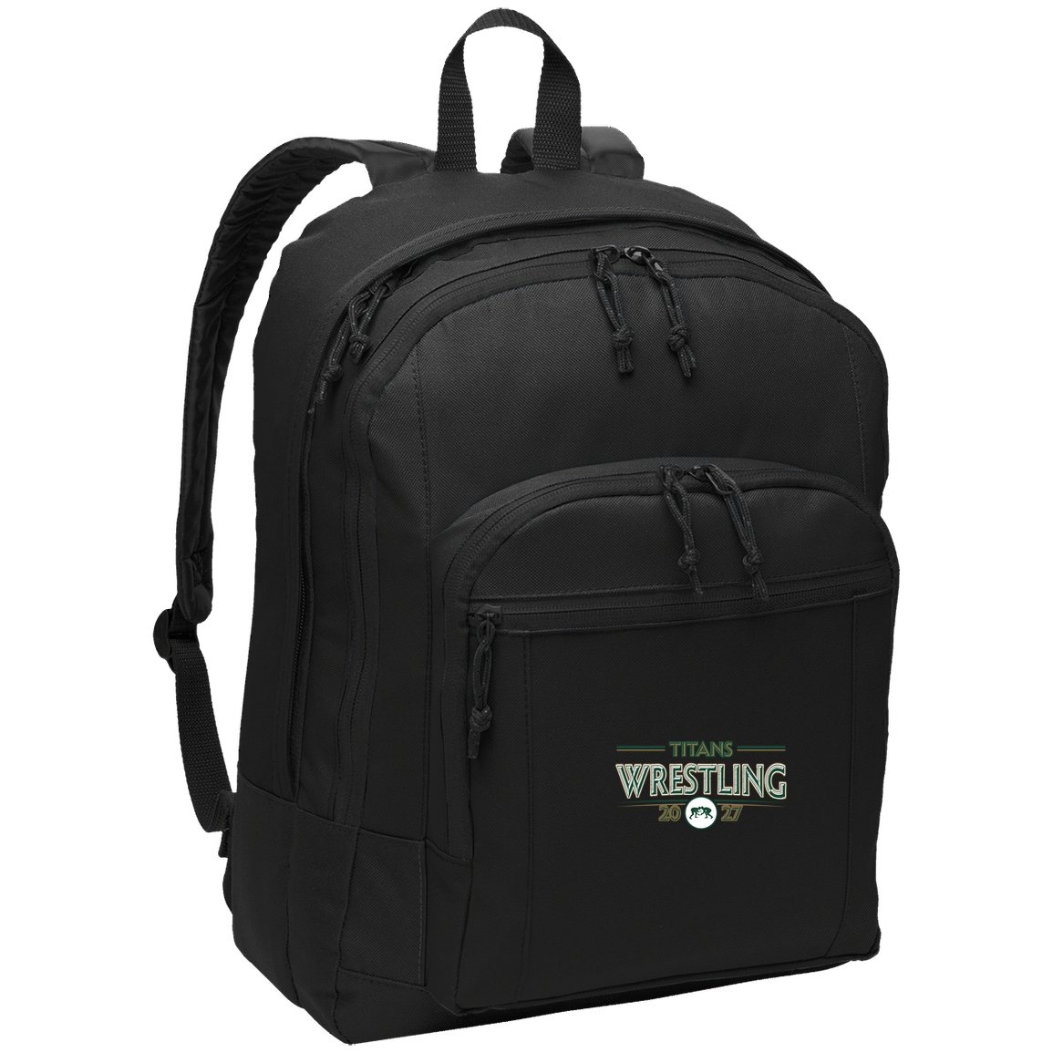 tc-titans-retro-takedown-port-authority-basic-backpack — Black — Front — source sha256 5df3bce2855b2f4e1d122224a7d757ae1730c2e7d13aed5728cc46c5bb2e7470 — Color position 1