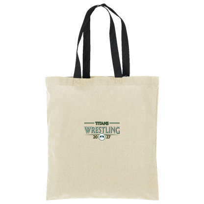 tc-titans-retro-takedown-port-authority-core-cotton-tote — Natural/Deep Black — Front — source sha256 627f12c649f8d3b5f6ddf0411eed1b13cd2962d6e76d3616e3bfd3ea652a3484 — Color position 3