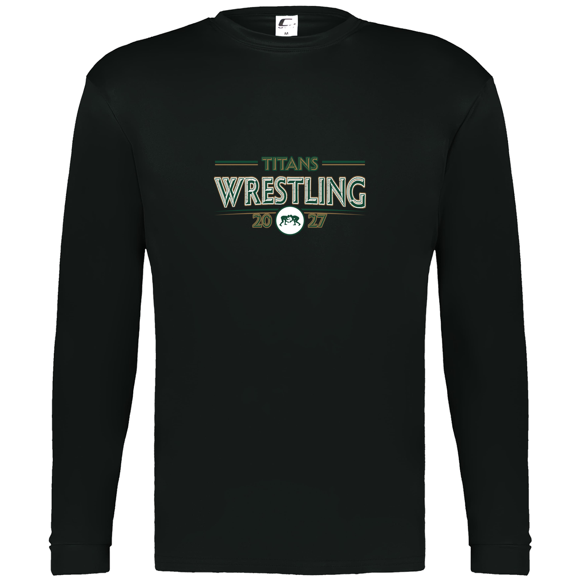 tc-titans-retro-takedown-c2-mens-performance-long-sleeve-tee — Black — Front — source sha256 6415b0f1067d2ae82f51e082ff2ed98ee878e1b56a2913f79adf4033640918bb — Color position 1