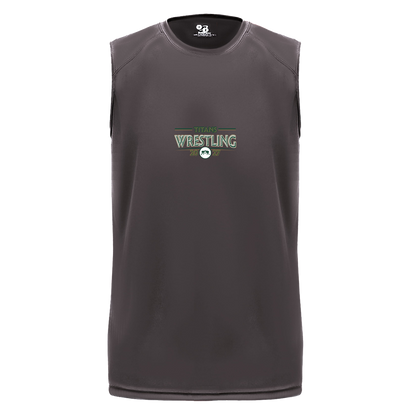 tc-titans-retro-takedown-badger-b-core-sleeveless-performance-tee — Graphite — Front — source sha256 6edbdfe4e4277fb8ee7f0f8cc86dc820ba6616f037b222fda1e6d4e26cb8bf3b — Color position 2