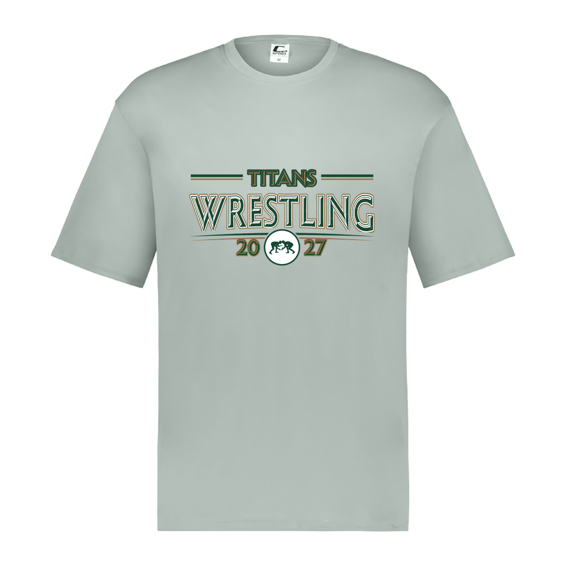 tc-titans-retro-takedown-c2-mens-performance-short-sleeve-tee — Silver — Front — source sha256 75962ef7e4324733c948b9a85993e0ed6210c6ad481a4a726ca613955a07a0a5 — Color position 3