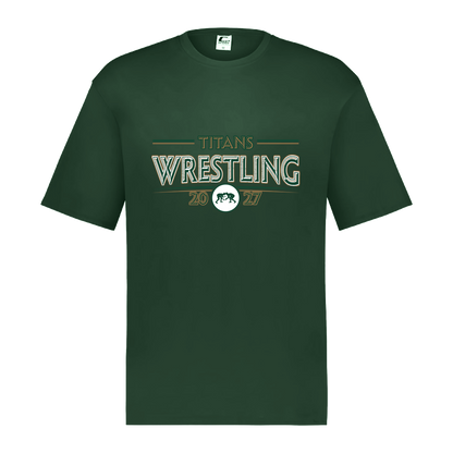 tc-titans-retro-takedown-c2-mens-performance-short-sleeve-tee — Dark Green — Front — source sha256 787bfe550ce80a60dba0040318e9c22cf26b5c4a26c7e6147fc065bb59901e9e — Color position 5