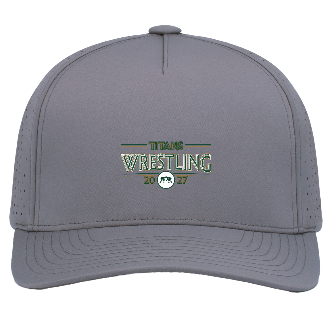 tc-titans-retro-takedown-pacific-headwear-weekender-perforated-snapback-cap — Graphite — Front — source sha256 7afadf6c5f69a76d5ed9ca45f22e5ca0718ead1d2c6c44f2c01768d19bbac0d1 — Color position 4