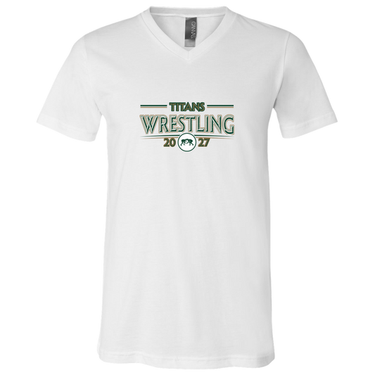 tc-titans-retro-takedown-bella-canvas-unisex-jersey-ss-v-neck-t-shirt — White — Front — source sha256 8925474b3587e20557e23c34ac92c300df7238fc76f044f9cec22883008087ac — Color position 1