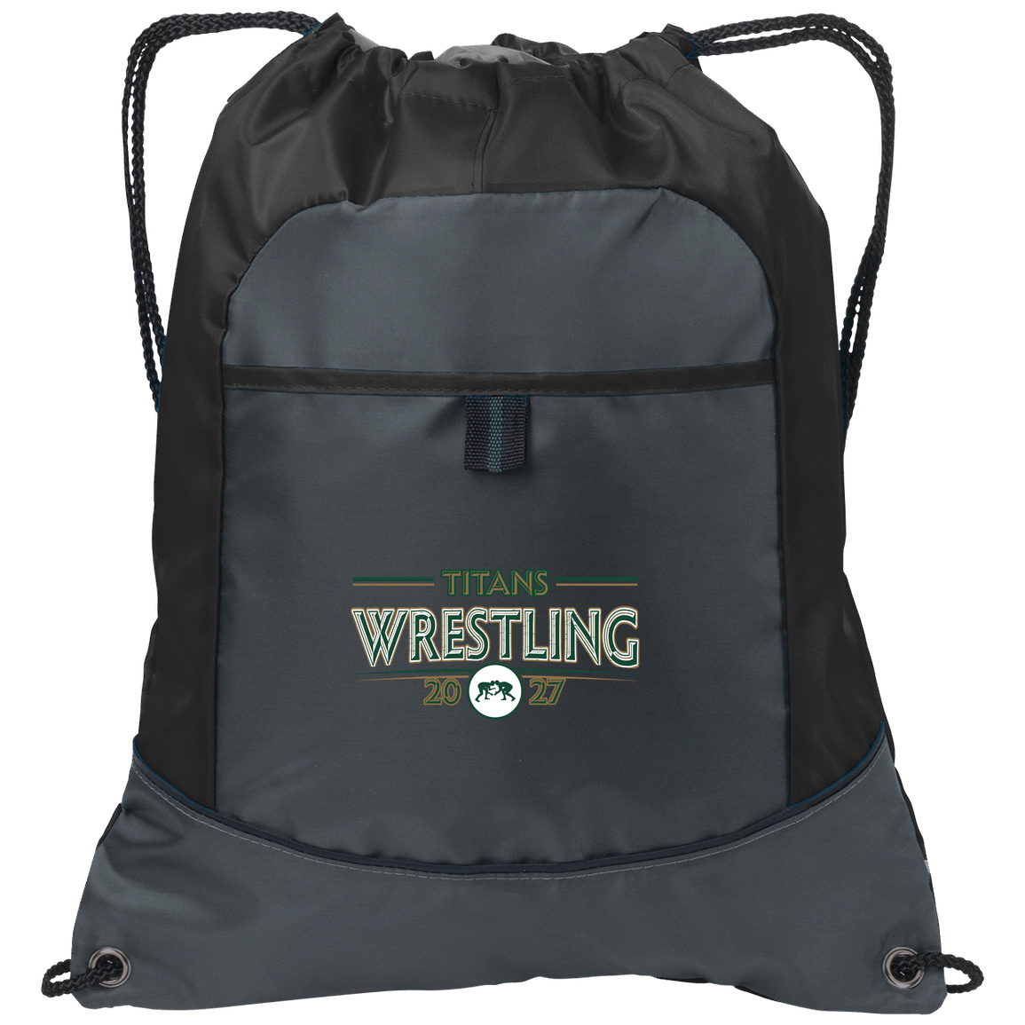 tc-titans-retro-takedown-port-authority-pocket-cinch-pack — Deep Smoke/Black — Front — source sha256 a44ba4fad45dfc613e65f0ae55752ee64b64eac16f4f2e1d75d73c9b476eaefd — Color position 1