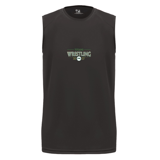 tc-titans-retro-takedown-badger-b-core-sleeveless-performance-tee — Black — Front — source sha256 b48ce5fb73b6b9b16e0be4fa909fd56ff657c3d2f8976c10da915ec9b6726d79 — Color position 1