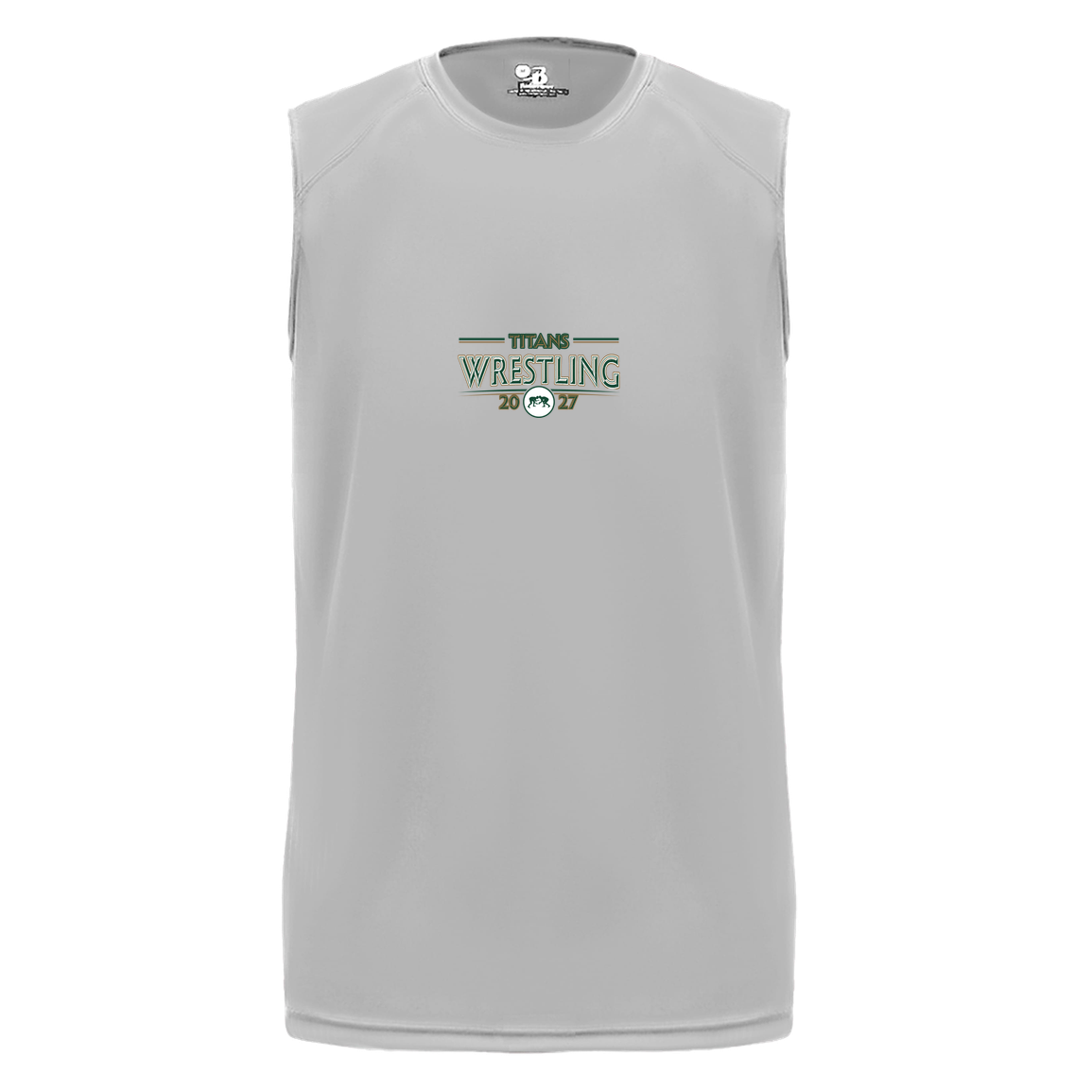 tc-titans-retro-takedown-badger-b-core-sleeveless-performance-tee — Silver — Front — source sha256 e83e44fa353f7ffaa9ba8858084bd57eeb8b76e4bfc305f1eef3db10b211c1d0 — Color position 3