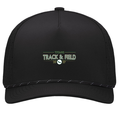 tc-titans-retro-winged-foot-pacific-headwear-weekender-perforated-snapback-cap — Black/Black — Front — source sha256 14aaea83790eb409e97e262ae45dff2138e74ecd707d4f42cdcc4ee7f4d7ac2d — Color position 1