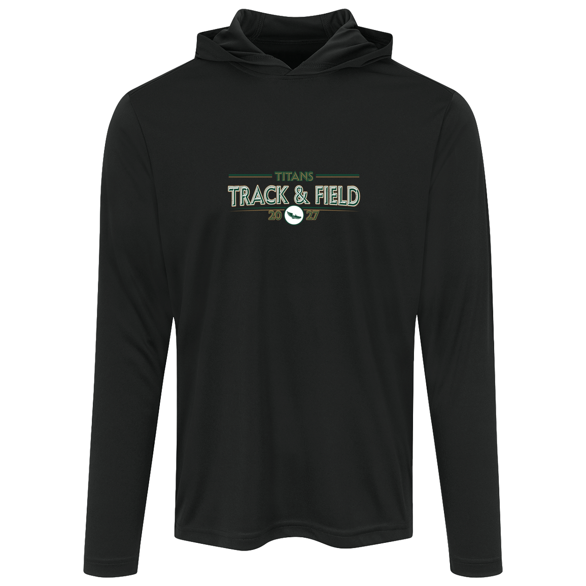 tc-titans-retro-winged-foot-sport-tek-mens-competitor-hooded-tee — Black — Front — source sha256 2a243dc0f5ad3951117d16a7f6a926b5f2ee1d64c1bc0255197cb8b483220e72 — Color position 1