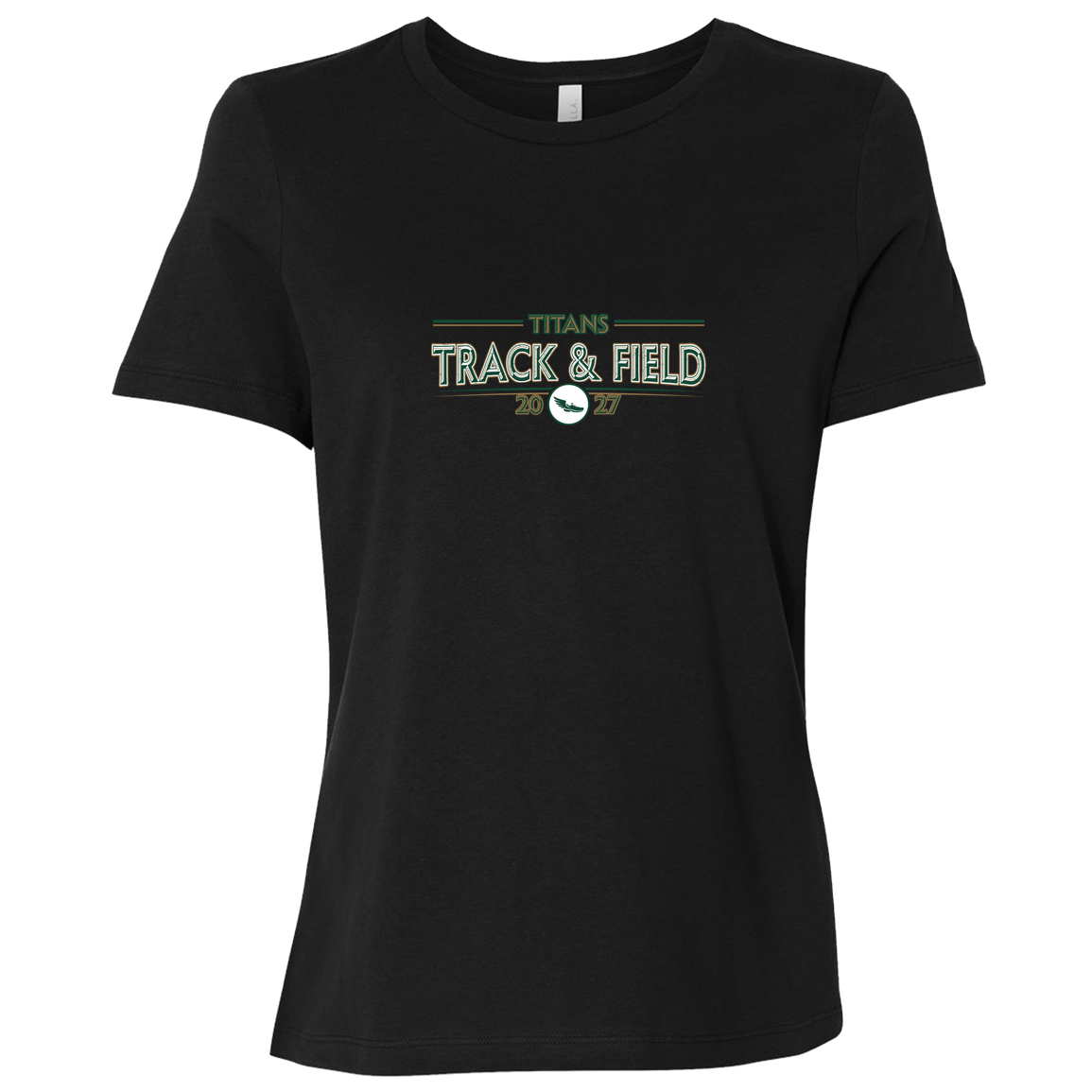 tc-titans-retro-winged-foot-bella-canvas-ladies-relaxed-jersey-short-sleeve-t-shirt — Black — Front — source sha256 59ac30f717455ce69bd135f450e770383b8d791bef7e18bd8ad1929da7935b2a — Color position 5