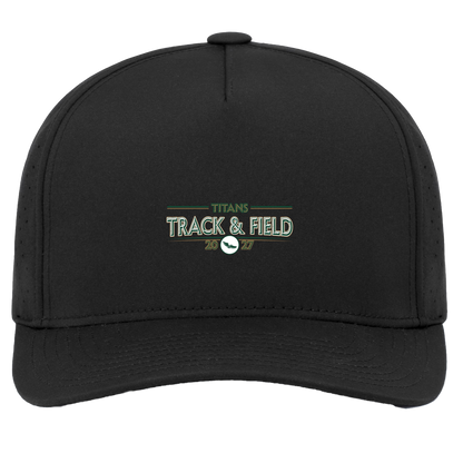 tc-titans-retro-winged-foot-pacific-headwear-weekender-perforated-snapback-cap — Black — Front — source sha256 d0882eced0d4bb1c623714b2e5b888bbd49261d6e50f41a363b824b625e927ea — Color position 2