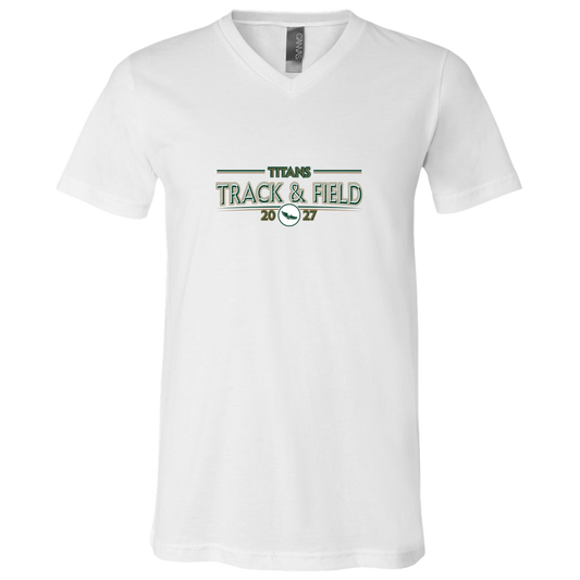 tc-titans-retro-winged-foot-bella-canvas-unisex-jersey-ss-v-neck-t-shirt — White — Front — source sha256 d30260c47f9da94d4a428f06a444372dc1c7f2a9f45fa4e987cb82646ed26f52 — Color position 1