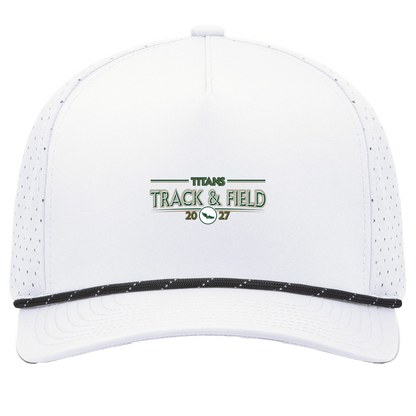 tc-titans-retro-winged-foot-pacific-headwear-weekender-perforated-snapback-cap — White/Black — Front — source sha256 edda2ac107fe4aee826034dac4776c07b894a3bca0ede816a01d9a33dfd183c3 — Color position 7