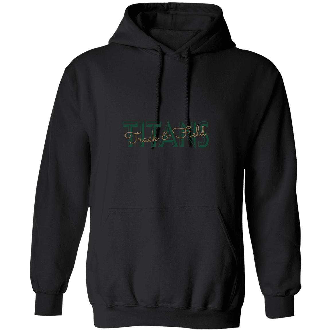tc-titans-script-overlay-gildan-pullover-hoodie — Black — Front — source sha256 1ef0d973b41e03b1fb78f21e6a51ef04a724fdf066c3e990fa8965d031707f9f — Color position 5