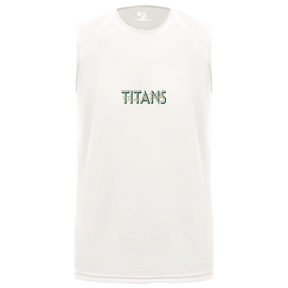tc-titans-script-overlay-badger-b-core-sleeveless-performance-tee — White — Front — source sha256 419182087ac181b083438652985d72909b97fb1b9fb0a53f6b3e32bf6d2ce1c3 — Color position 4