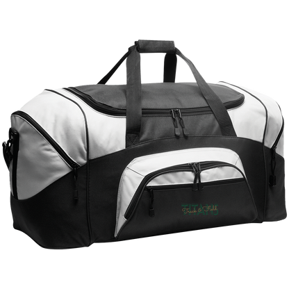 tc-titans-script-overlay-port-company-sport-duffel — Black/Gray — Front — source sha256 80439b95a97e1209104ffc1badbb264fe54af8e382e0e753ea27242bed625bc0 — Color position 1