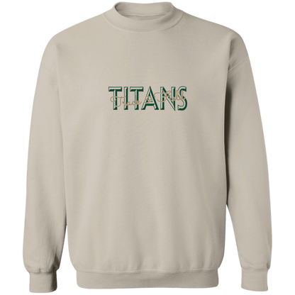 tc-titans-script-overlay-gildan-crewneck-pullover-sweatshirt — Sand — Front — source sha256 8518f3f6db26555fbee1f07f0a9688049047bd31622c40c6bf235670c14aedbf — Color position 5
