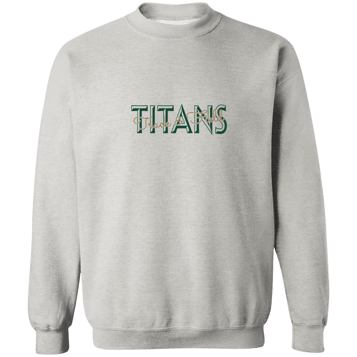 tc-titans-script-overlay-gildan-crewneck-pullover-sweatshirt — Ash — Front — source sha256 9d6dfed7f1686c674b70048c6c19cdabb7a5f01eb5e711b9173e42a2f2354186 — Color position 2
