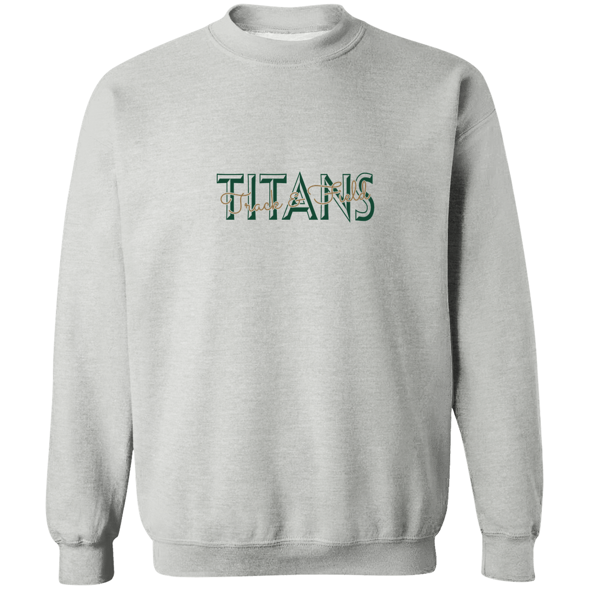 tc-titans-script-overlay-gildan-crewneck-pullover-sweatshirt — Sport Grey — Front — source sha256 9e32daf5060f4bde7746cbaa2b0e7e3cafb986096c772cbc433c7df71a95cf43 — Color position 1
