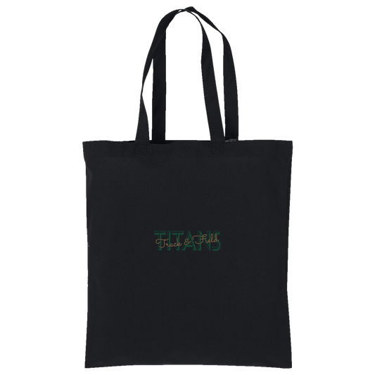 tc-titans-script-overlay-port-authority-core-cotton-tote — Deep Black — Front — source sha256 d7d66e91cfe64be60e60041661c47df5ea9fe05719619d59051600f1f1bdf732 — Color position 1