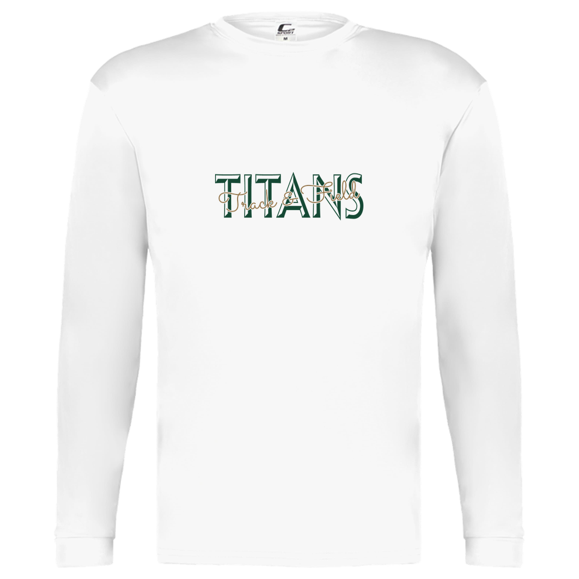 tc-titans-script-overlay-c2-kids-performance-long-sleeve-tee — White — Front — source sha256 d84ff75dc71fbf5ff77d089349b1dd9d4f64304d2df12c0a856284a98ed60b4d — Color position 4