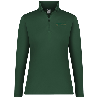 tc-titans-script-overlay-c2-womens-1-4-zip-pullover — Dark Green — Front — source sha256 d8871a033eadca85ca281e4da3debe42ee740629ec1dfc97f3fd04a960fd7221 — Color position 5
