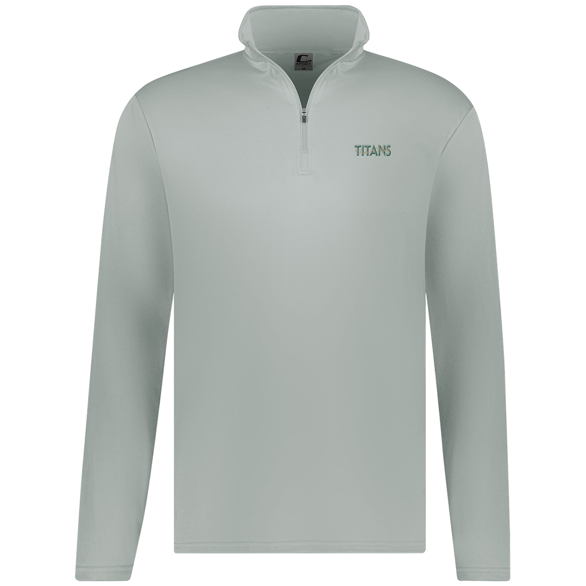 tc-titans-script-overlay-c2-mens-1-4-zip-pullover — Silver — Front — source sha256 fdb54971144c28df70d300a162fb0db1fd7ad0cfa1e40ca34af7cb59de678f81 — Color position 2