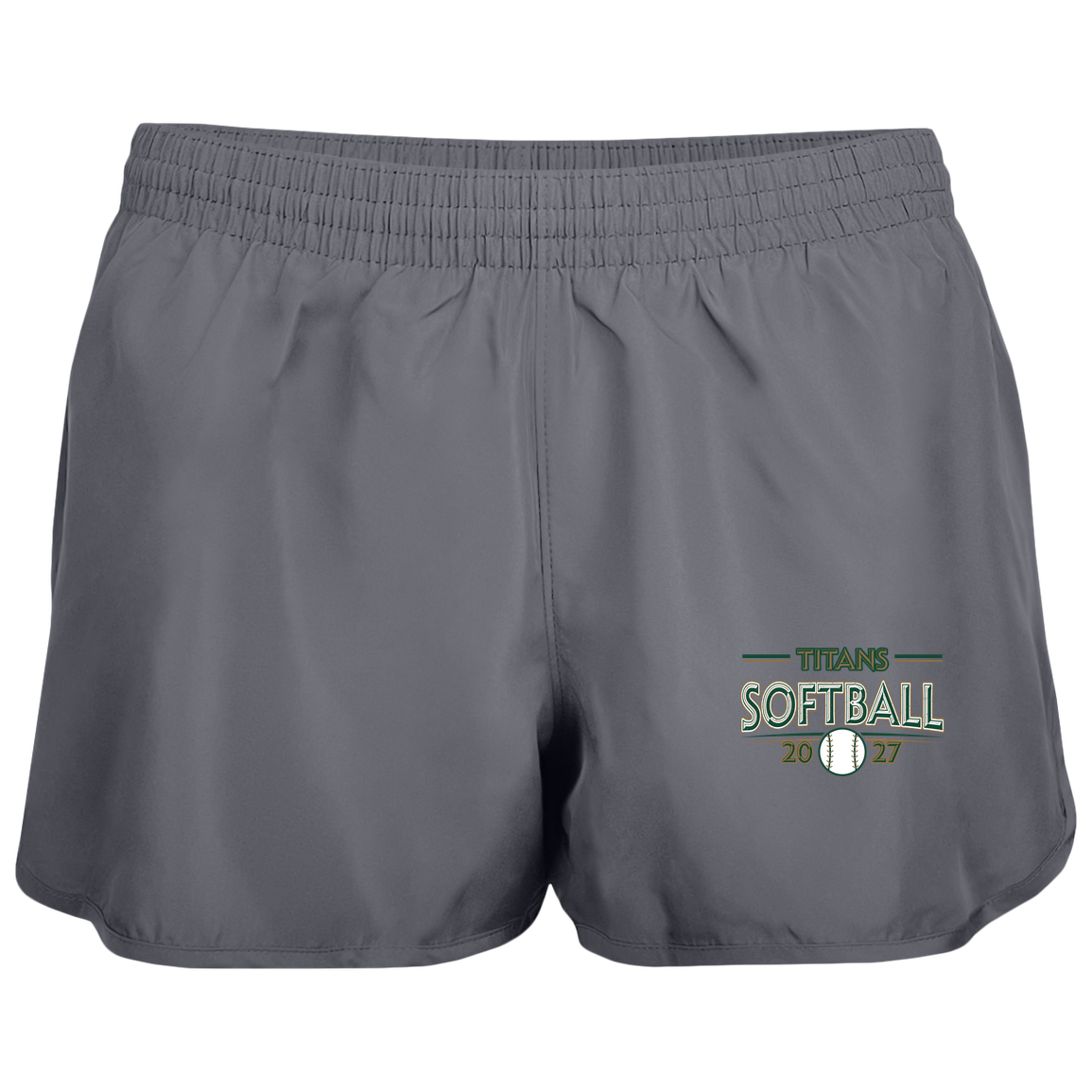 tc-titans-season-arc-augusta-ladies-wayfarer-running-shorts — Graphite — Front — source sha256 0aa6d956ab2f9547481db77d8ec7d16969dfc363dbc16104d3d7bdc1949703c3 — Color position 2