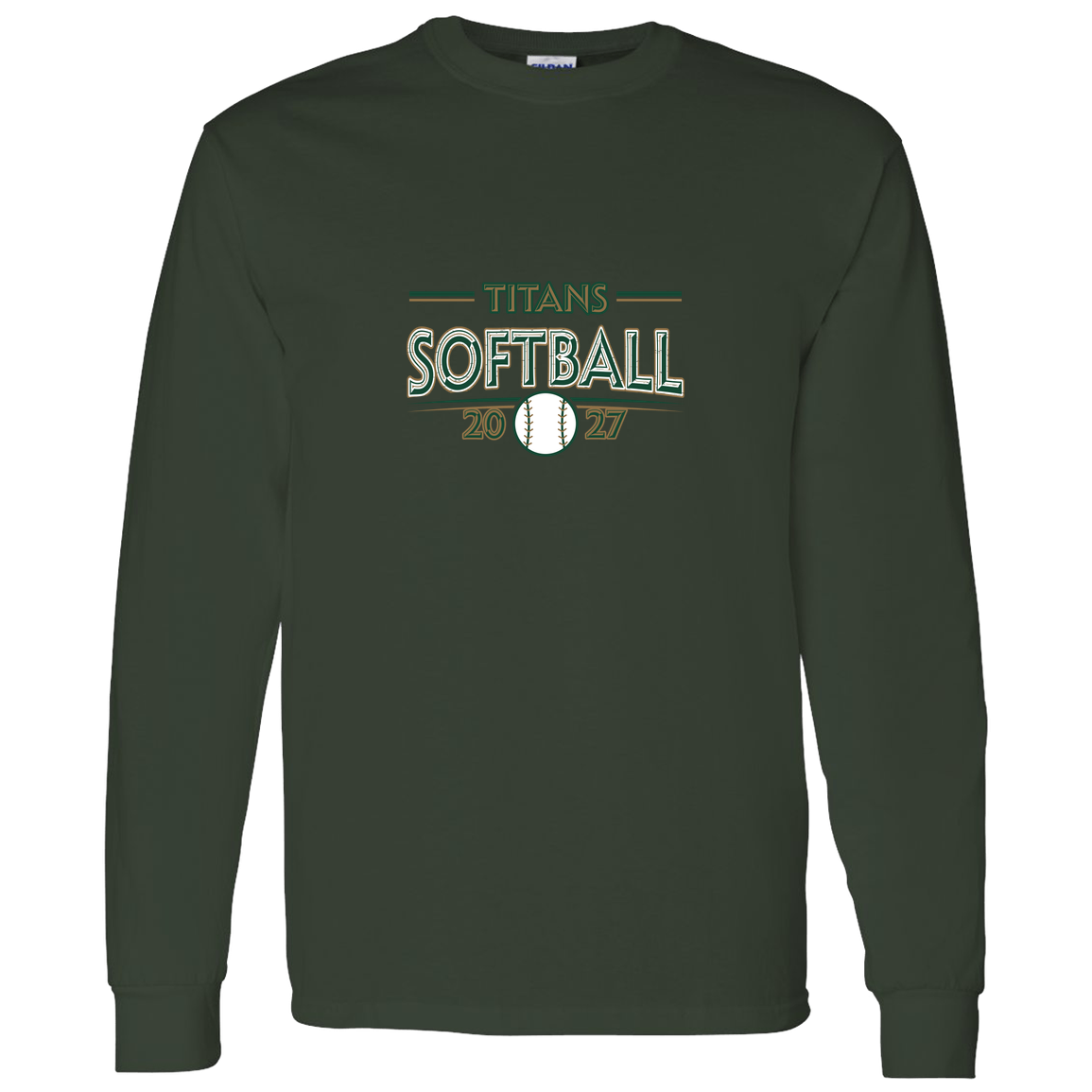 tc-titans-season-arc-gildan-ls-t-shirt-5-3-oz — Forest Green — Front — source sha256 209a6ea8cdaf8132d060beaa2fab58ffedc1183fbe88ab96ef66e2d5530cf058 — Color position 6