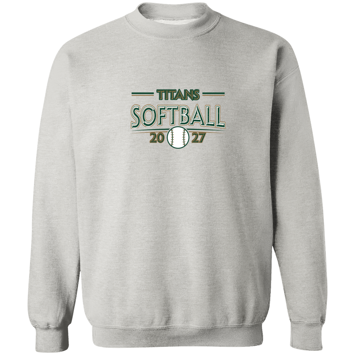 tc-titans-season-arc-gildan-crewneck-pullover-sweatshirt — Ash — Front — source sha256 3f9601273d042cd279012e4141e40e19eac4b82c4663fb192a3e9a116b29d378 — Color position 2