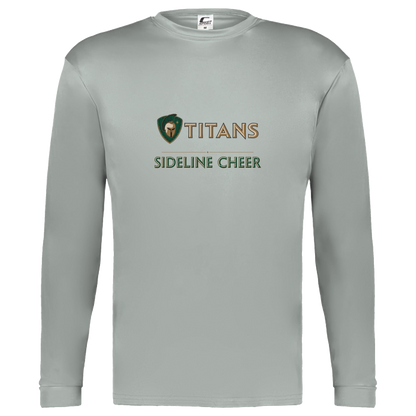 tc-titans-sideline-cheer-basic-c2-kids-performance-long-sleeve-tee — Silver — Front — source sha256 075625e8d16bb5de661b6154d1d68b3a621b139f5ea18b9771a3706a98709845 — Color position 3