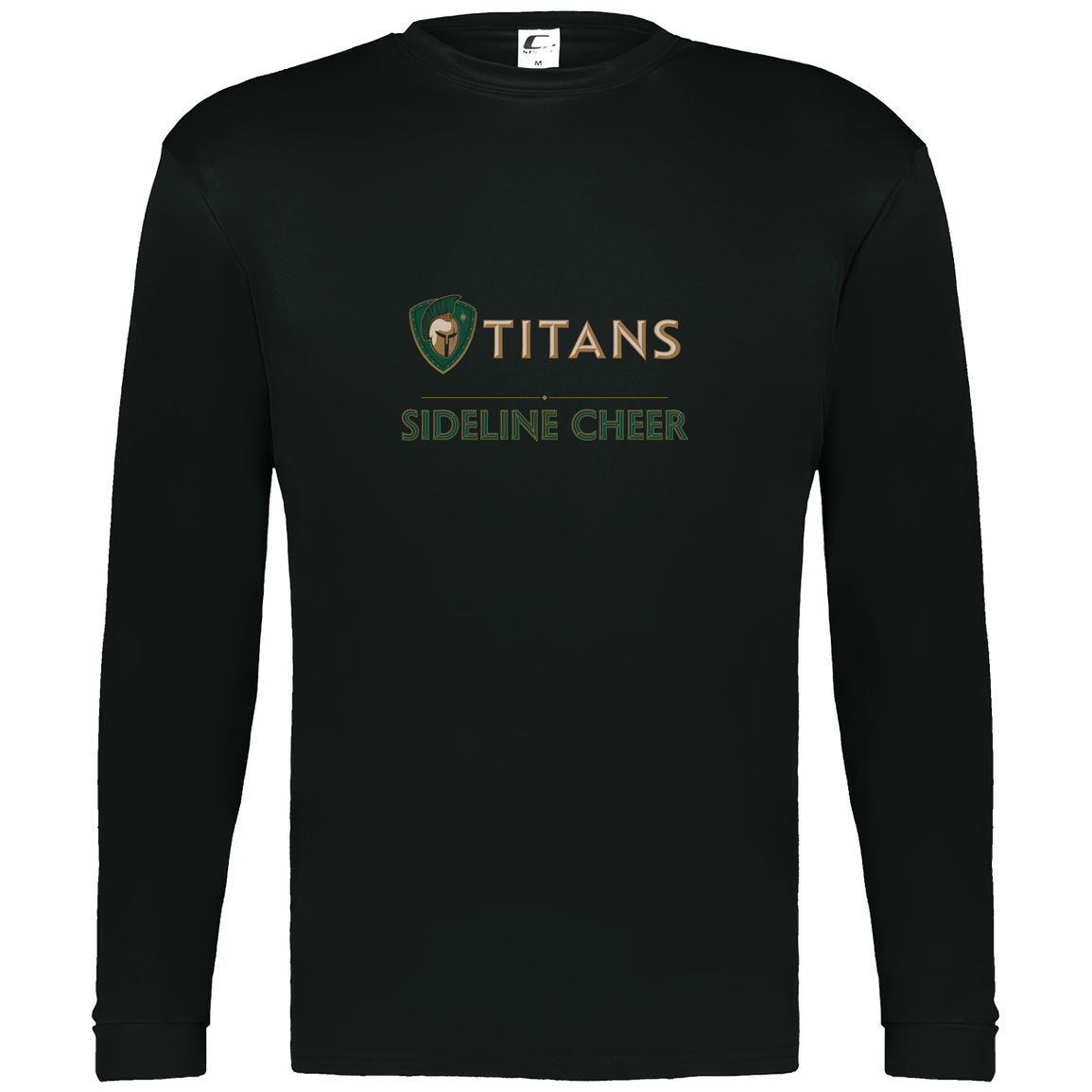 tc-titans-sideline-cheer-basic-c2-mens-performance-long-sleeve-tee — Black — Front — source sha256 1b5de98404c9dc16d7fbf89dfa1bdf5aefc4b92813b5725fe015a84bed058578 — Color position 1