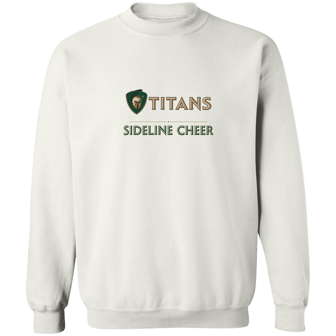 tc-titans-sideline-cheer-basic-gildan-crewneck-pullover-sweatshirt — White — Front — source sha256 e083e36324c0a0c026ebe587cd3d8d2836211a49f4a65550eaa868efb9d60505 — Color position 3