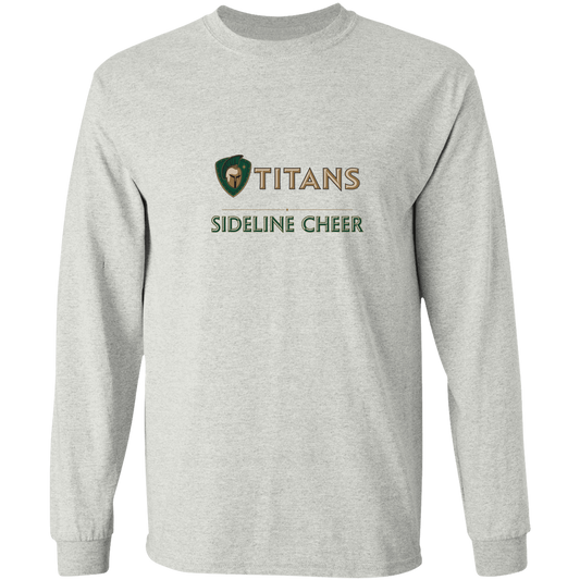 tc-titans-sideline-cheer-basic-gildan-ls-t-shirt-5-3-oz — Ash — Front — source sha256 eab26fff10b33378e7aa28782b836703d9014e2a2434e4939f4b93306aeaa4bd — Color position 1