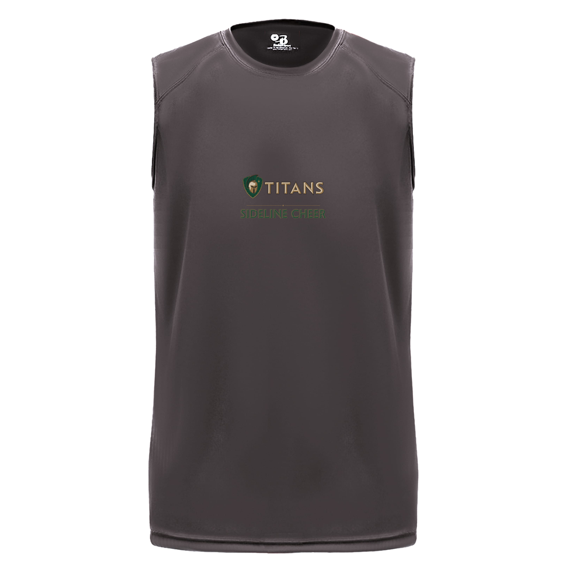 tc-titans-sideline-cheer-basic-badger-b-core-sleeveless-performance-tee — Graphite — Front — source sha256 ef1821552025c21e8e6796e2afa2f1b8374ce1066f96b0a5a82e0a4f0d34b711 — Color position 2