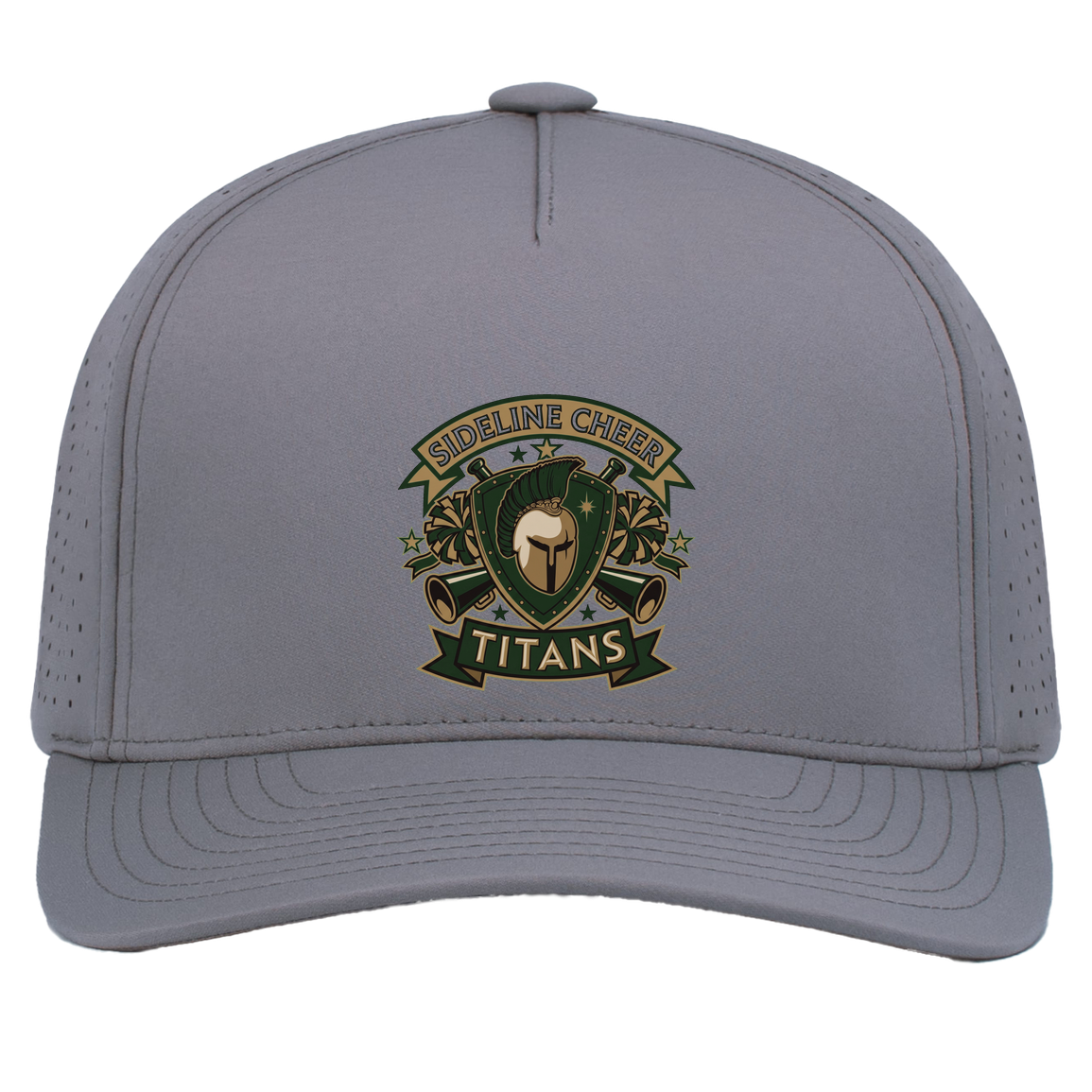 tc-titans-sideline-cheer-insignia-pacific-headwear-weekender-perforated-snapback-cap — Graphite — Front — source sha256 15fe72cc163d0c9fc8fa08fd2971b9488310990f221093b5f30bc8a675f6b930 — Color position 4