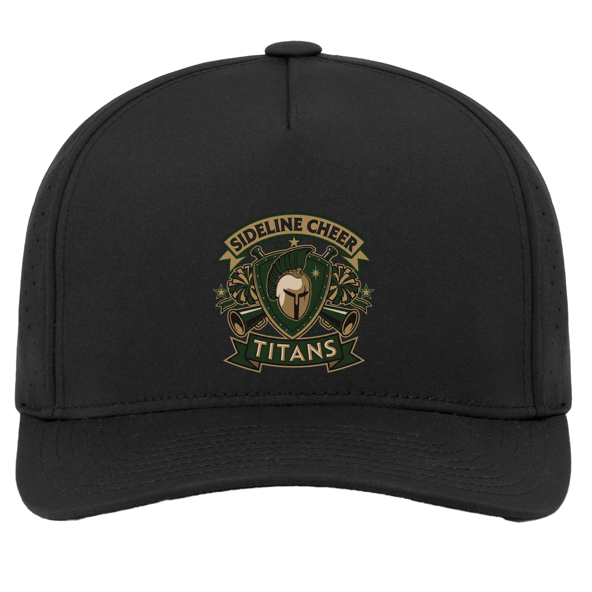 tc-titans-sideline-cheer-insignia-pacific-headwear-weekender-perforated-snapback-cap — Black — Front — source sha256 1894b70af8d0aa705a6ebf9453e3c8f8f11370c1ee0f349c5a774e707b09e94e — Color position 2
