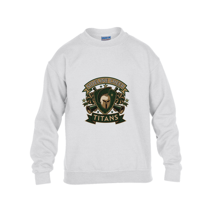 tc-titans-sideline-cheer-insignia-gildan-kids-heavy-blend-fleece-crew — White — Front — source sha256 5f2ee9ea712cee7af7ee7122134828be687c503f1f0e10578988c48bce43ce43 — Color position 4