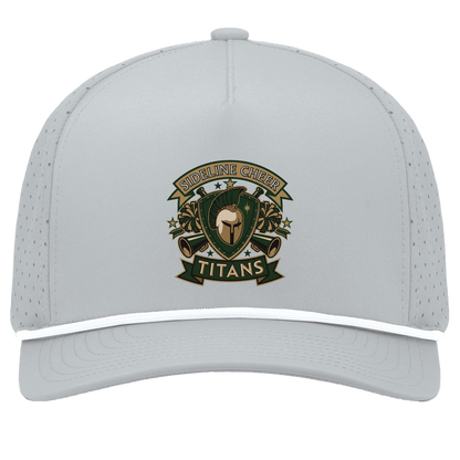 tc-titans-sideline-cheer-insignia-pacific-headwear-weekender-perforated-snapback-cap — Silver/White — Front — source sha256 5fecc63897f6de1f98f197347d5b0fd52f80641ce8a51e4f6882272b52b770ae — Color position 5