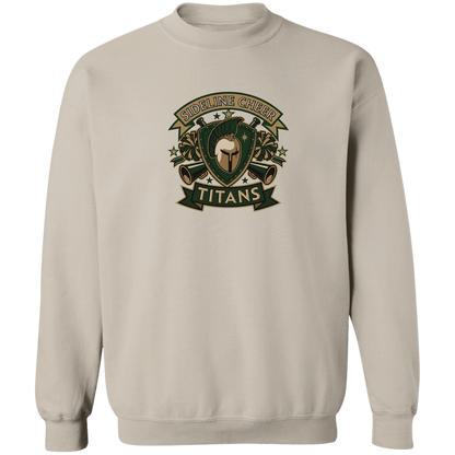 tc-titans-sideline-cheer-insignia-gildan-crewneck-pullover-sweatshirt — Sand — Front — source sha256 627847aacbbb713fc917d95d3dc7d2f9235cfc266a164a579881f05a83366a74 — Color position 5