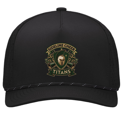tc-titans-sideline-cheer-insignia-pacific-headwear-weekender-perforated-snapback-cap — Black/Black — Front — source sha256 6a740b65e048280e6e83d155947bbe52dc45406cdd7a84f679955a743faed770 — Color position 1