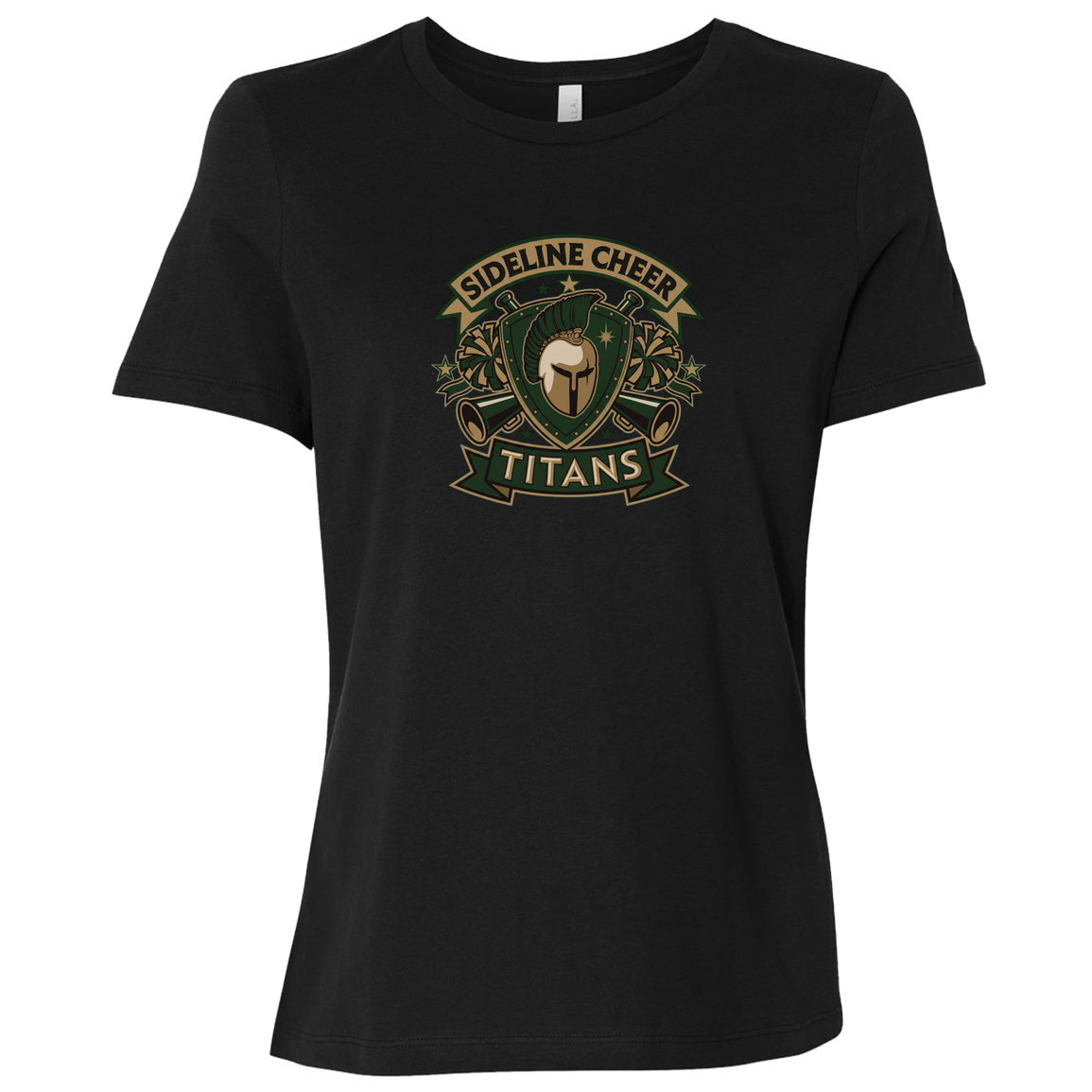 tc-titans-sideline-cheer-insignia-bella-canvas-ladies-relaxed-jersey-short-sleeve-t-shirt — Black — Front — source sha256 8b805f2e3e7c2a9db721b74632efae06f7f1811b8536b1c4c48d16dee496a40d — Color position 5