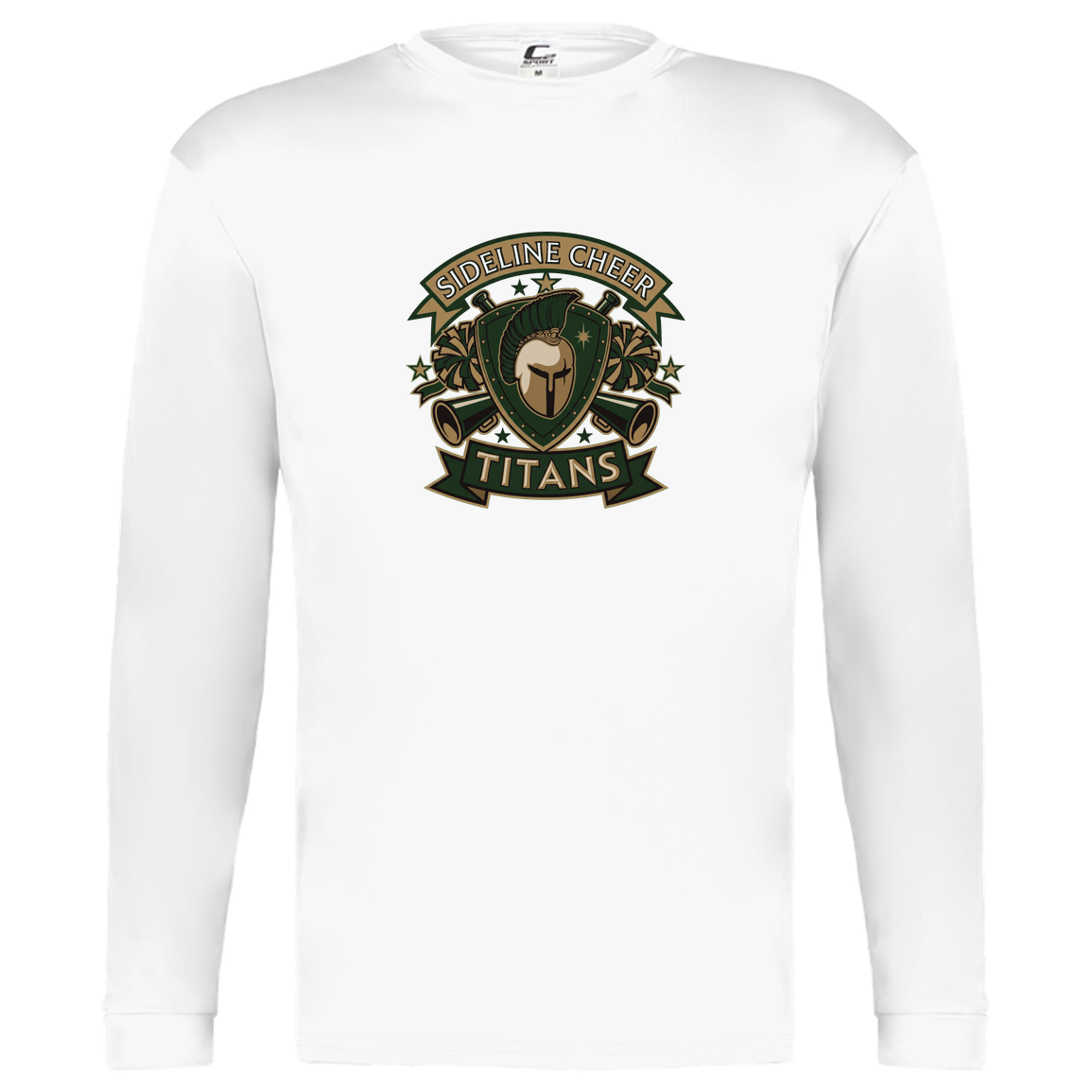 tc-titans-sideline-cheer-insignia-c2-kids-performance-long-sleeve-tee — White — Front — source sha256 dea305ac02fcb541fd6d5552d0da4c4cb284544270ea1bfac4c0ebe31f8a0f18 — Color position 4
