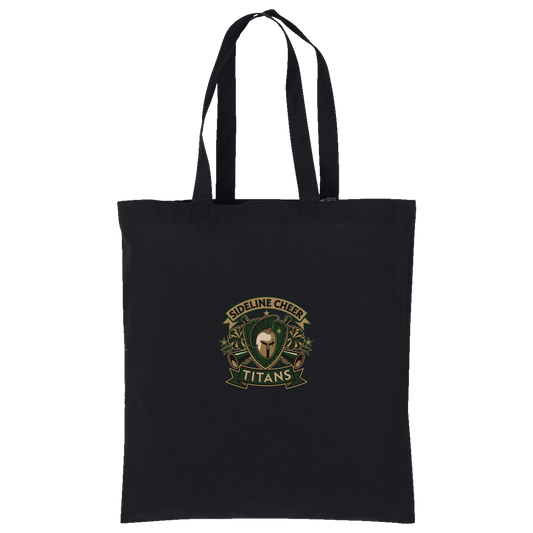 tc-titans-sideline-cheer-insignia-port-authority-core-cotton-tote — Deep Black — Front — source sha256 ecef35d077cfa96da6d03c8526e2546e44e44865c8186b01bb8f8b2802859d0a — Color position 1