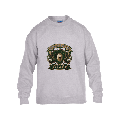tc-titans-sideline-cheer-insignia-gildan-kids-heavy-blend-fleece-crew — Grey — Front — source sha256 eec10a5ad07fb913ab7501aee779cb1ebdb385a6832fbd7e7844b35b642b36dd — Color position 3