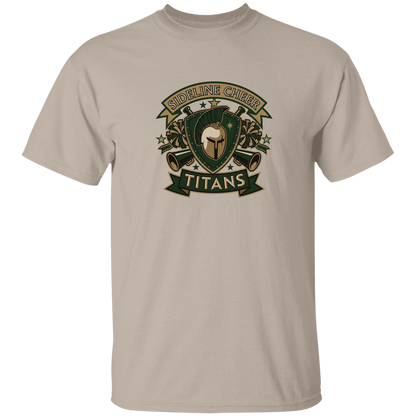 tc-titans-sideline-cheer-insignia-gildan-5-3-oz-t-shirt — Sand — Front — source sha256 fe3e5538cfd19e16a2018a4416f1bda051fc463de4872aa40f5137a223484328 — Color position 1