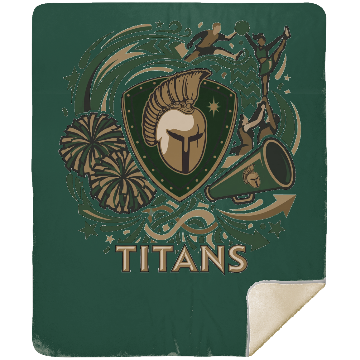 tc-titans-sideline-cheer-rally-mshm-premium-sherpa-blanket-50x60 — Forest — Front — source sha256 c7bb8c95c0d0b2e059898515e8138132e6e687b94432b4b2b8f26277b89b715e — Color position 6